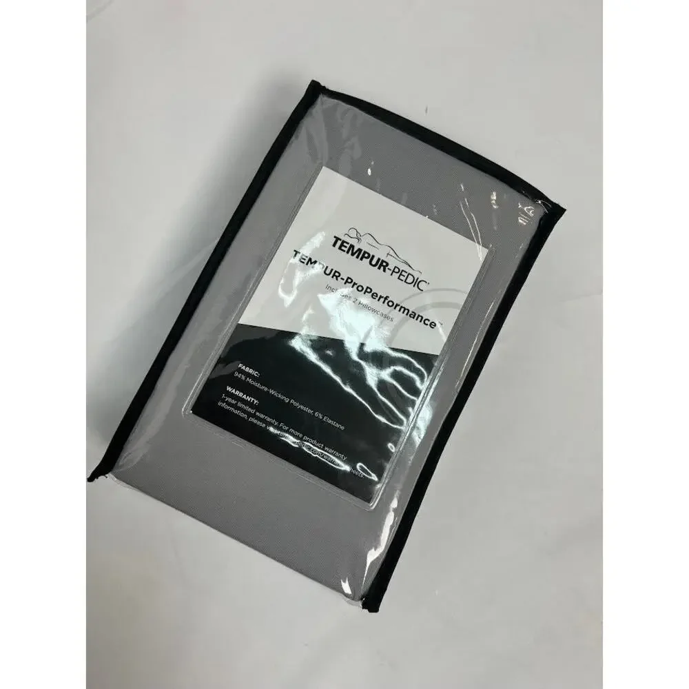 NWT! Tempur-Pedic  ProPerformance‎ Sheet Set GRAPHITE KING